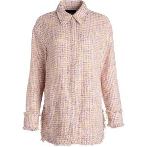 Apparis Misty Sherbert‎ Oversized Shacket, Tweed, XS